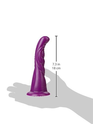 Doc Johnson Vac U Lock The Beauty Strap On Purple Curved G Spot Dildo - Strap On Sextoys