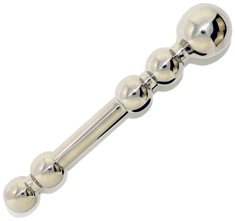 Hells Couture The Brit Surgical Steel Kegel Exercizer Barbell - - Steel Sex Toys