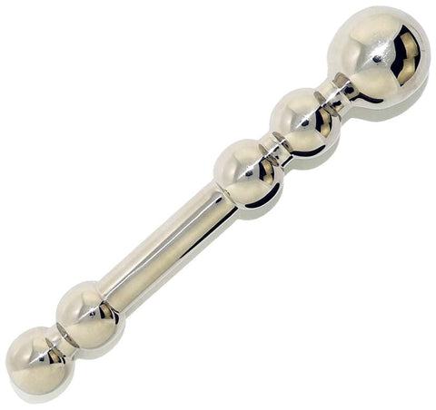 Hells Couture The Brit Surgical Steel Kegel Exercizer Barbell - Steel Sex Toys