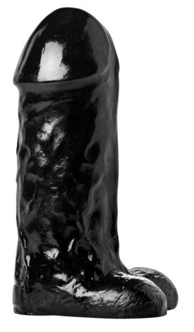 XR Brands The Cyclops Thick 10 Inch Dildo Black Large Realistic Dildo - Realistic Dildos