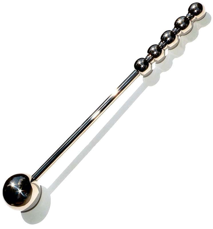 Hells Couture The Cymbal Mallet Urethral Wand 8.3 Inch Steel Sound - - Steel Sex Toys