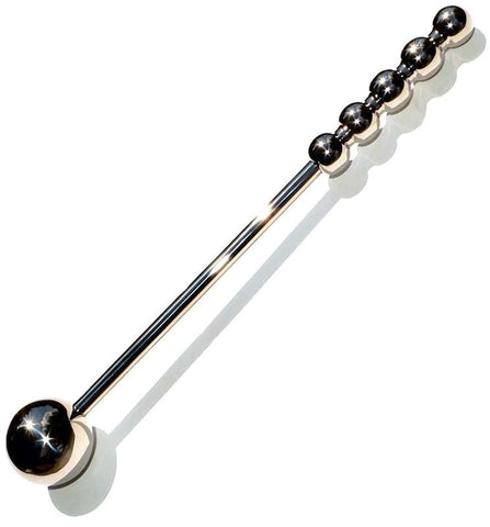 Hells Couture The Cymbal Mallet Urethral Wand 8.3 Inch Steel Sound - Steel Sex Toys