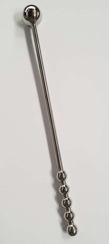 Hells Couture The Cymbal Mallet Urethral Wand 8.3 Inch Steel Sound - - Steel Sex Toys