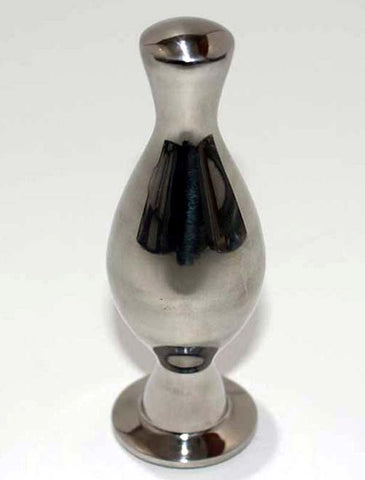 Hells Couture Torpedo Metal Anal Plug Premium Stainless Steel Design - Steel Sex Toys