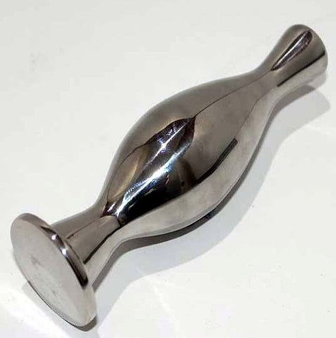 Hells Couture Torpedo Metal Anal Plug Premium Stainless Steel Design - Steel Sex Toys