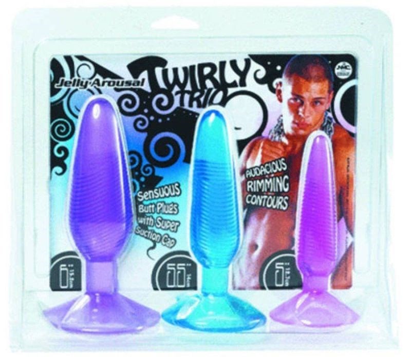 NANMA Corporation Twirly Trio Plug Set Progressive Anal Training - - Sex Kits