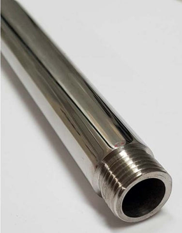 Hells Couture Unisex Ringed Shower Head Douche Surgical Steel Attachment - Steel Sex Toys
