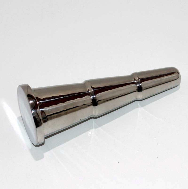 Hells Couture Uranus Steel Stimulator Butt Plug Medical Grade Steel - Steel Sex Toys