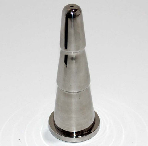 Hells Couture Uranus Steel Stimulator Butt Plug Medical Grade Steel - Steel Sex Toys