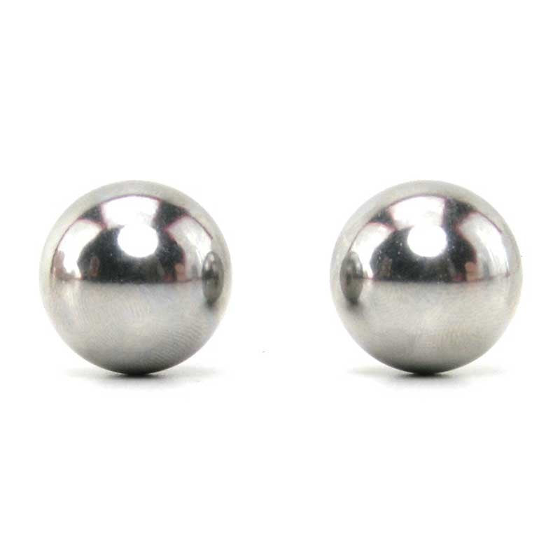 XR Brands Venus Stainless Steel Ben Wa Balls Silver Medical Grade Kegel - - Steel Sex Toys