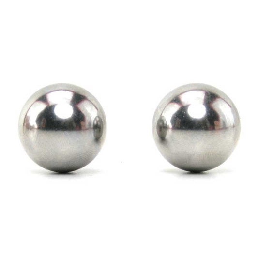 XR Brands Venus Stainless Steel Ben Wa Balls Silver Medical Grade Kegel - - Steel Sex Toys