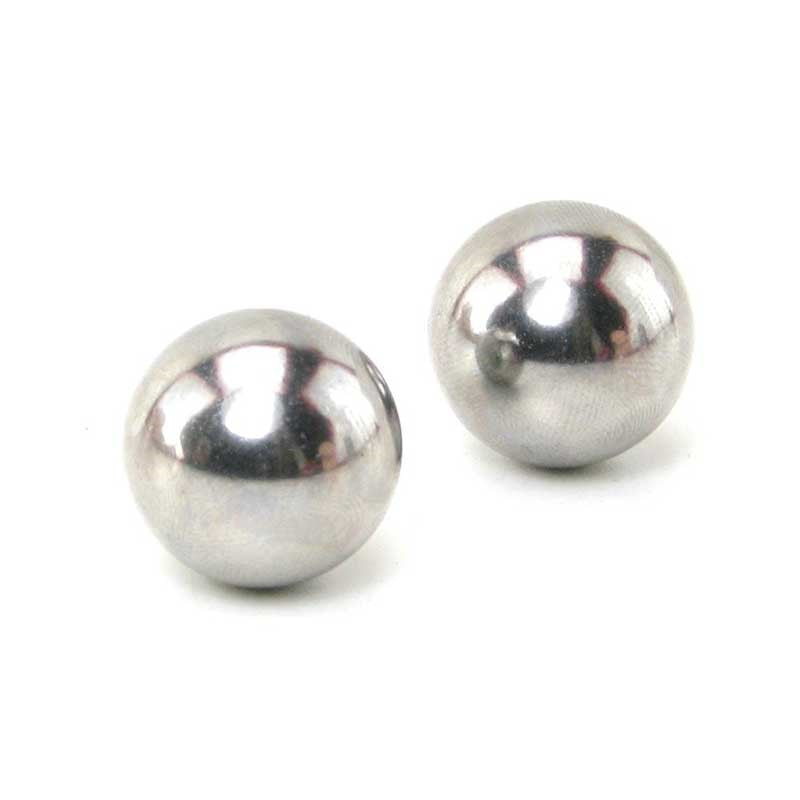 XR Brands Venus Stainless Steel Ben Wa Balls Silver Medical Grade Kegel - - Steel Sex Toys