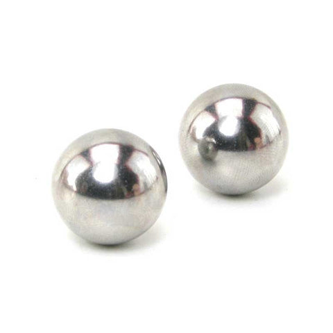 XR Brands Venus Stainless Steel Ben Wa Balls Silver Medical Grade Kegel - Steel Sex Toys
