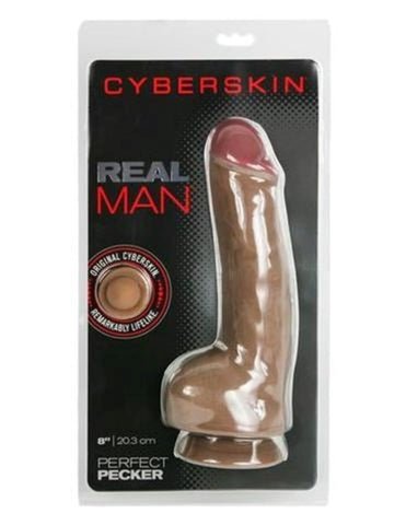 Topco Wildfire Real Man Cyberskin Perfect Pecker Dark Dual Density Dildo - Realistic Dildos