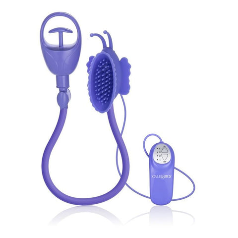 California Exotics Advanced Butterfly Clitoral Pump with 50 Ticklers - Pussy And Clit Toys