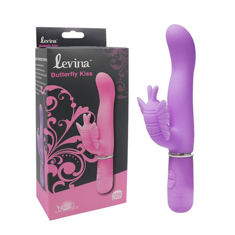 Aphrodisia Levina Butterfly Kiss Rabbit Vibrator with 30 Functions - Rabbit Vibrators