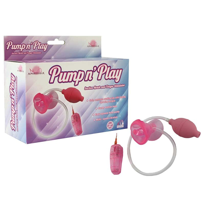 Aphrodisia Pump N Play Mouth & Tongue Clitoral Suction Vibrator - - Pussy And Clit Toys