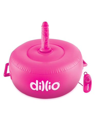 Pipedream Dillio Vibrating Inflatable Hot Seat Sex Furniture with Dual Dildos - Inflatable Dildos and Vibrators