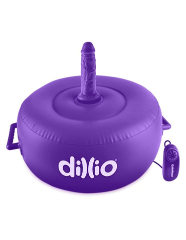 Pipedream Dillio Vibrating Inflatable Hot Seat Sex Furniture with Dual Dildos - Inflatable Dildos and Vibrators