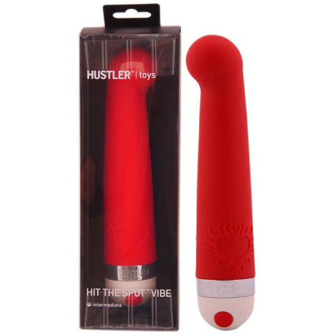 Hustler Hit The Spot G Clitoral Silicone Dual Stimulation Vibrator - G-Spot Vibrators