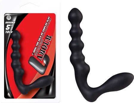 NANMA Corporation LAmour 5 Inches L Shape Double Dong Premium Silicone - Double Ender