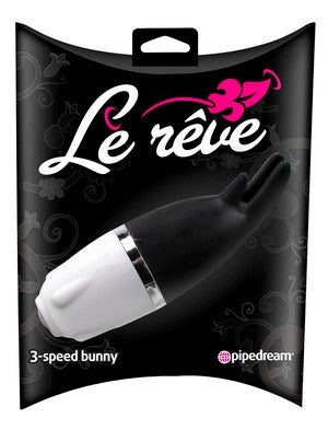 Pipedream Products Le Reve 3 Speed Bunny Ears Clitoral Vibrator Pink - Clit Ticklers and Pulsators