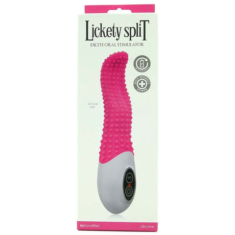 NS Novelties Lickety Split Excite Tongue Vibrator with 10 Functions - G-Spot Vibrators