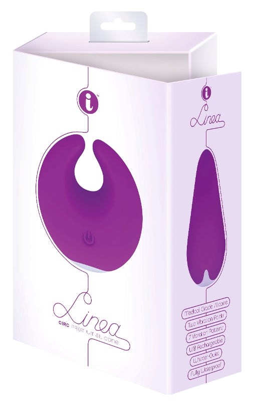 Icon Brands Linea Circ Rechargeable Clitoral Vibrator with Twin Ears - - Clit Ticklers and Pulsators