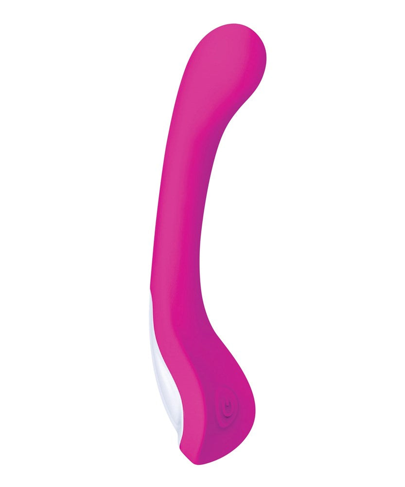 Icon Brands Linea Curving G Rechargeable Pink G Spot Vibrator - - Waterproof Vibrators