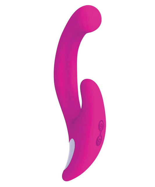 Icon Brands Linea Duo Rechargeable G Spot and Clitoral Vibrator - - Clit Ticklers and Pulsators