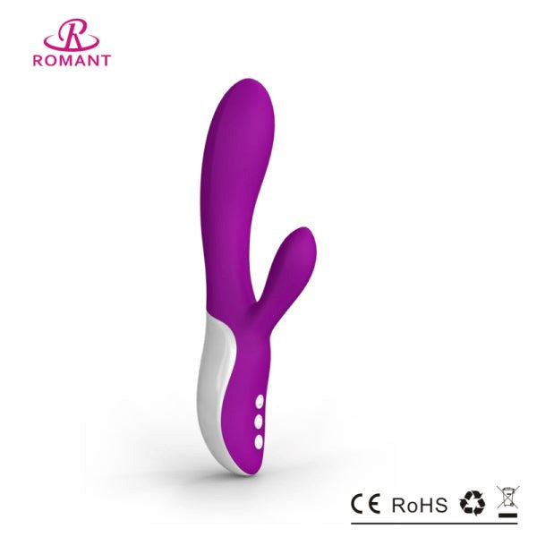 Romant Lisa Silicone Rabbit Vibrator Dual Motor Clitoral Stimulation - - Rabbit Vibrators