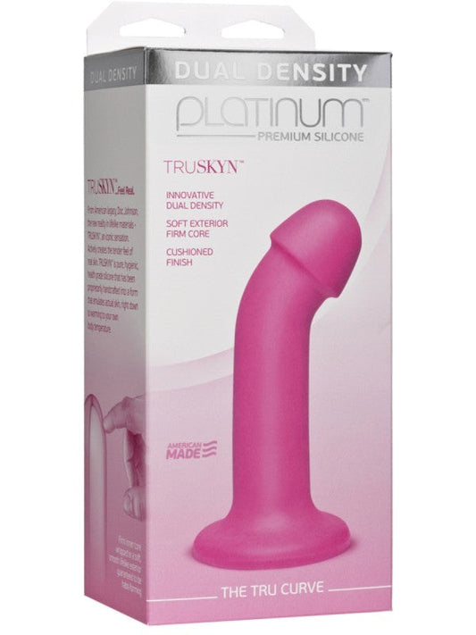 Doc Johnson Platinum The Tru Curve G Spot Dildo with TRUSKYN Material - - Realistic Dildos