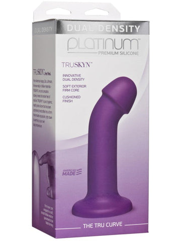Doc Johnson Platinum The Tru Curve G Spot Dildo with TRUSKYN Material - Realistic Dildos
