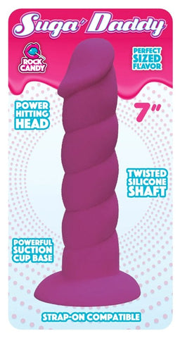 Rock Candy Toys Rock Candy Suga Daddy 7 inch Dildo Premium Silicone - Realistic Dildos