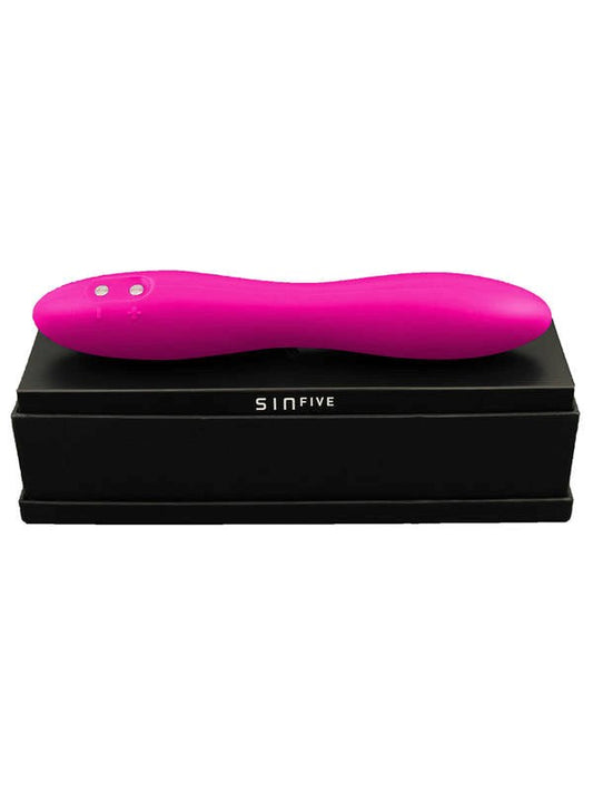 Sin Five SINFIVE Grace Silicone Rechargeable Soft Vibrator Violet Color - - Waterproof Vibrators