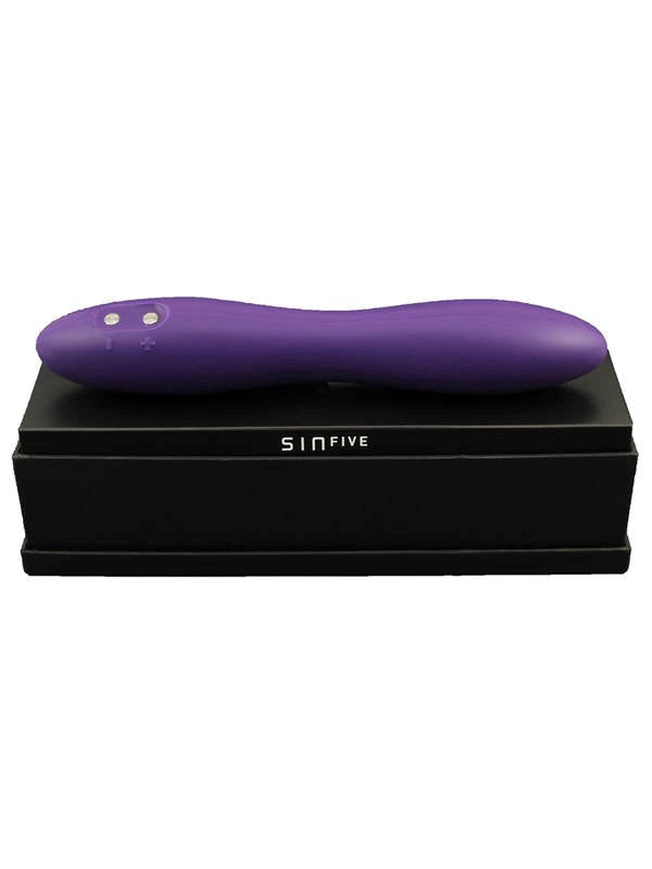Sin Five SINFIVE Grace Silicone Rechargeable Soft Vibrator Violet Color - - Waterproof Vibrators