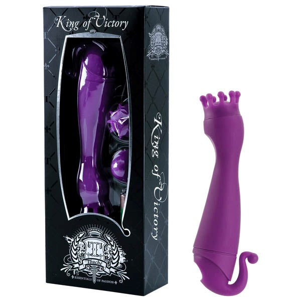 Shots Toys TOUCHE King of Victory Vibrator with Interchangeable Ticklers - Clit Ticklers and Pulsators