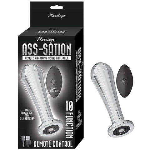 Nasstoys Pleasure Enhancing Remote Vibrating Metal Anal Plug Remote Control - Anal Vibrators