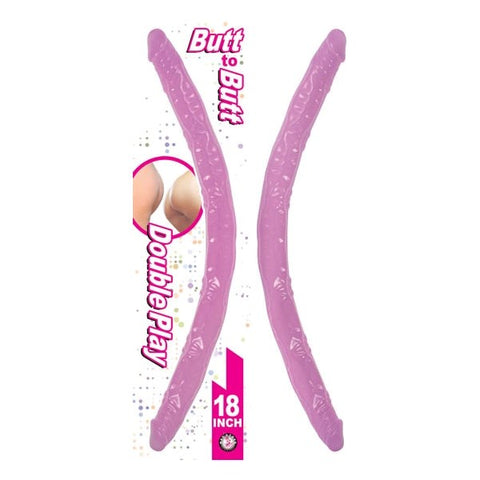 Nasstoys Butt to Butt 18 Inch Flexible Double Ender Dual Penetration - Double Ender