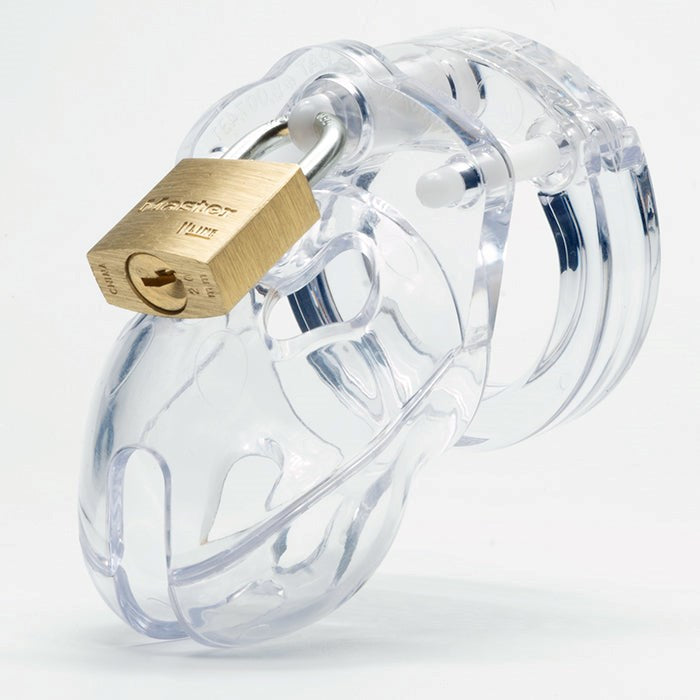 CB Mr Stubb Clear Male Chastity Cock Cage Kit - - Male Chastity