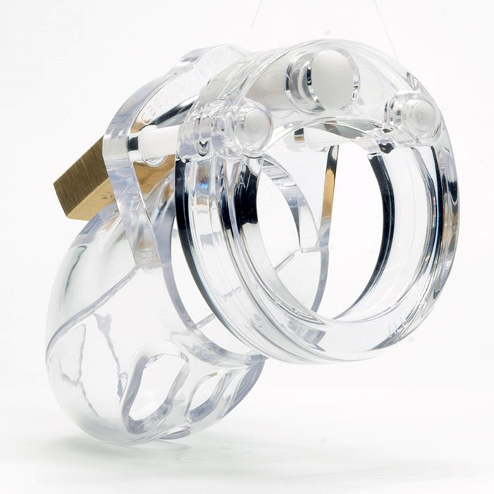 CB Mr Stubb Clear Male Chastity Cock Cage Kit - - Male Chastity