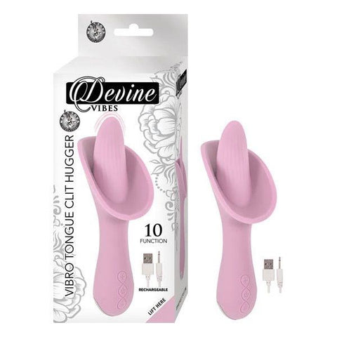 Nasstoys DEVINE VIBES Vibro Tongue Clit Hugger 10 Function Clitoral Vibrator - Clit Ticklers and Pulsators