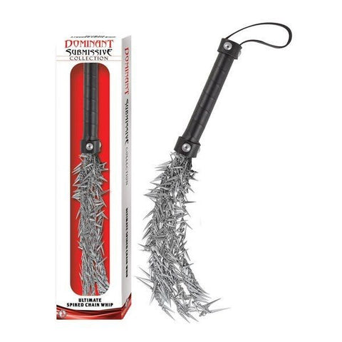 Nasstoys DOMINANT Submissive Collection Spiked Iron Chain Whip BDSM Impact - Whips And Crops