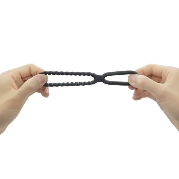 DORCEL Dual Ring Double Pleasure Stretchy Cock Ring - - Stretchy Cock Rings