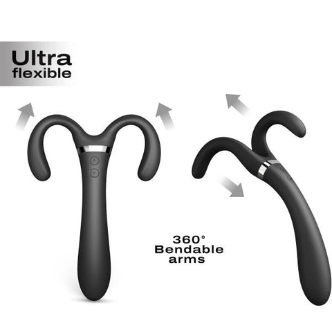 Marc Dorcel Toys DORCEL Infinite Joy Triple Motor Dual Armed Stimulator - Sex Toys For Couples