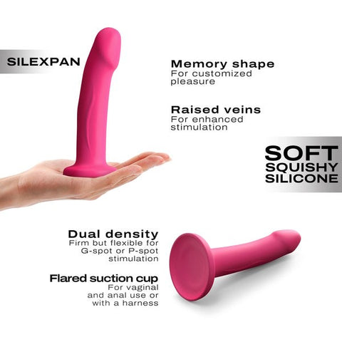 DORCEL Real Pleasure SILEXPAN Dildo Magenta Dual Density Thermo Reactive - Realistic Dildos