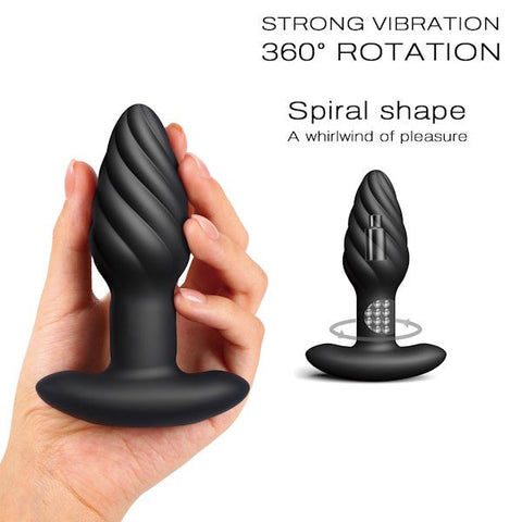 DORCEL Spin Rimming Pleasure Plug 360 Rotating Butt Plug with Vibration - Butt Plugs