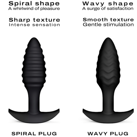 DORCEL Spiral Pleasure Anal Plug with Deep Textured Design and Silicone - Butt Plugs
