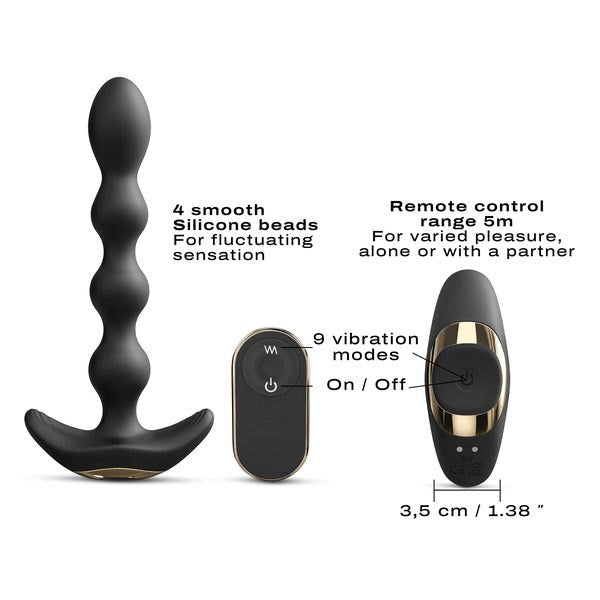 Marc Dorcel Toys Flexible Vibrating Anal Pleasure Beads with Bendable Design - - Anal Beads and Balls