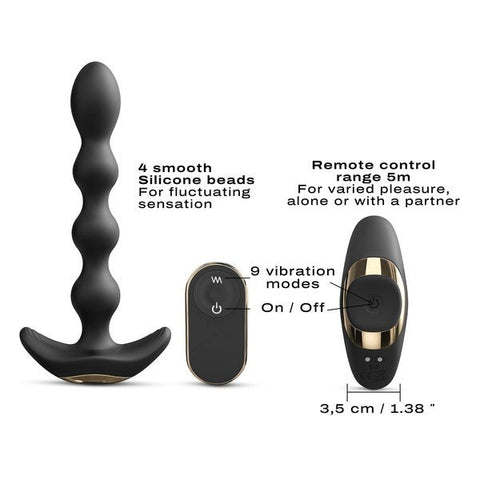 Marc Dorcel Toys Flexible Vibrating Anal Pleasure Beads with Bendable Design - Anal Beads and Balls